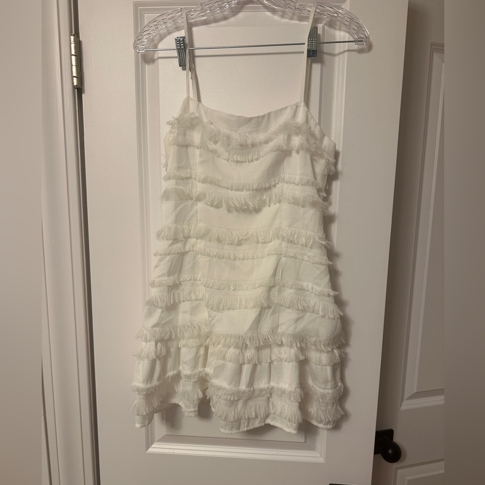 Chic White Polly Mini Dress - Picture 3 of 5